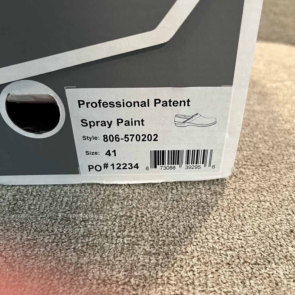 Dansko Professional Spray Paint Patent Clogs - Picture 5 of 6